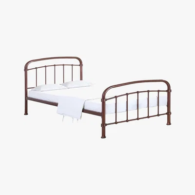 Dunelm Halston Metal Bed Frame - Copper Brown