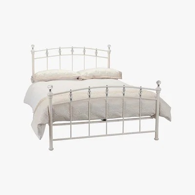 Dunelm Sophie Crystal Bedstead White
