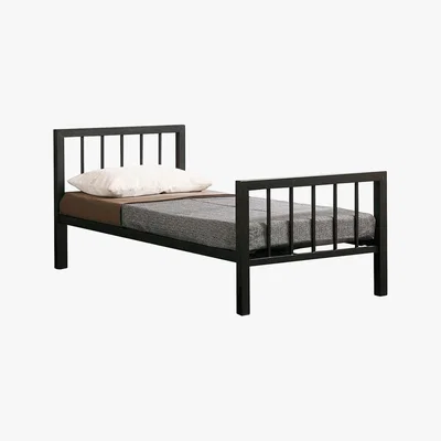 Dunelm Time Living Metro Metal Bed Frame Black