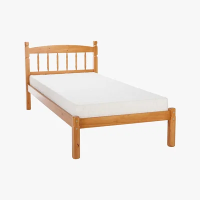 Dunelm Pickwick Wooden Bed Frame Brown