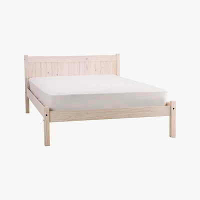 Dunelm Rio Whitewash Bedstead White