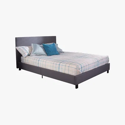 Dunelm Upholstered Silver Bed in a Box Silver