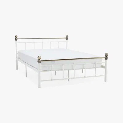 Dunelm Marlborough Metal White Bed Frame White