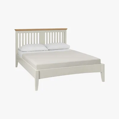 Dunelm Eaton Soft Grey Bedstead Grey