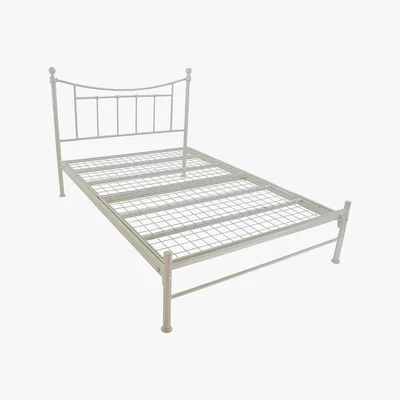 Dunelm Bristol Low Foot Metal Bed Frame Cream