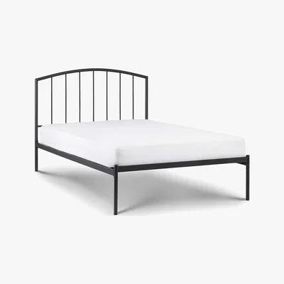 Dunelm Onyx Metal Bed Frame Black