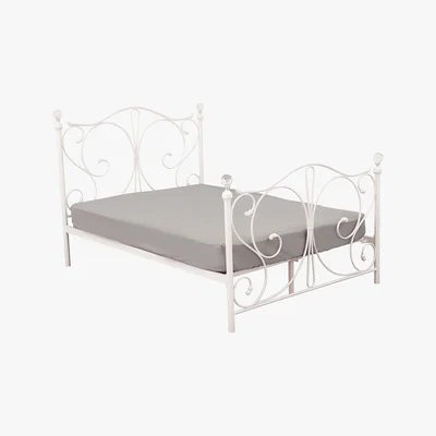 Dunelm Florence Metal Bedstead White