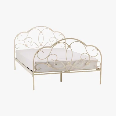 Dunelm Arabella White Bedstead White