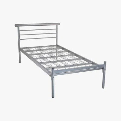 Dunelm Contract Mesh Silver Bed Frame Silver