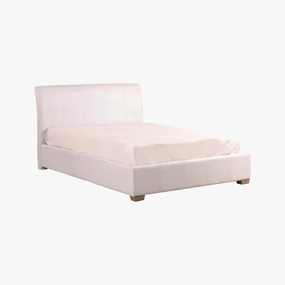 Dunelm Rimini Faux Leather Ottoman Bed Frame White