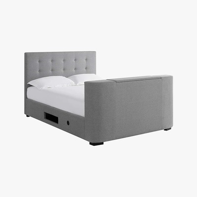 Dunelm Mayfair Fabric TV Bed Frame Grey