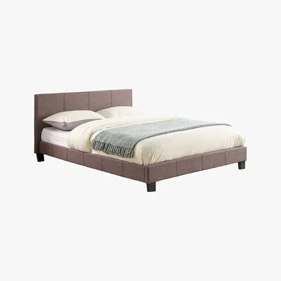 Dunelm Berlin Upholstered Bed Frame Grey