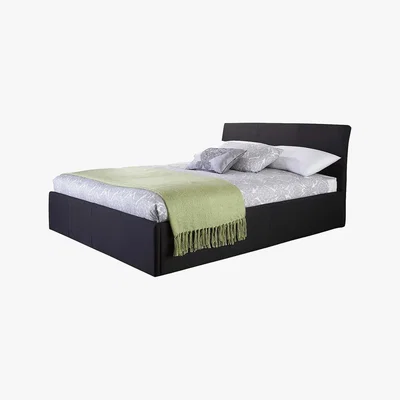 Dunelm Ascot Grey Upholstered Ottoman Bedstead Grey