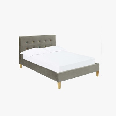 Dunelm Camden Fabric Bed Frame Grey