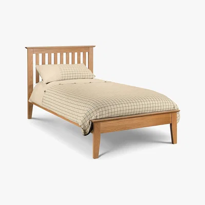 Dunelm Salerno Oak Wooden Bed Frame Natural