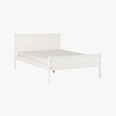 Dunelm Georgia Sleigh Bedstead White