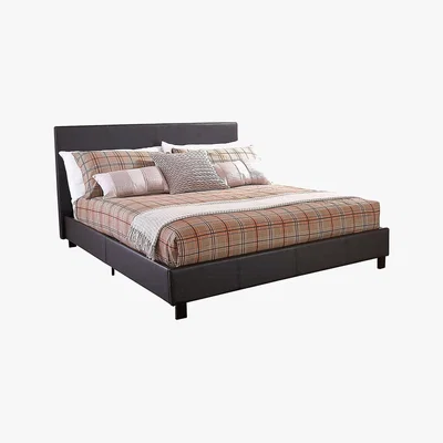 Dunelm Faux Leather Brown Bed in a Box Brown