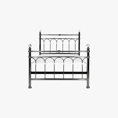 Dunelm Carrington Nickel Bedstead Matt Silver