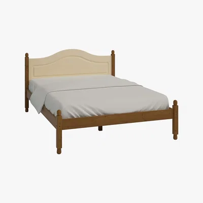 Dunelm Colburn Pine Bed Frame Cream