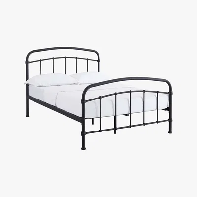 Dunelm Halston Metal Bed Frame - Black Black