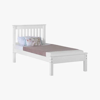 Dunelm Monaco White Low Foot End Bedstead White