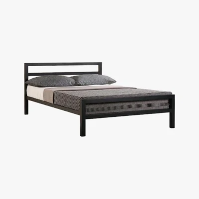 Dunelm City Block Black Bedstead Black