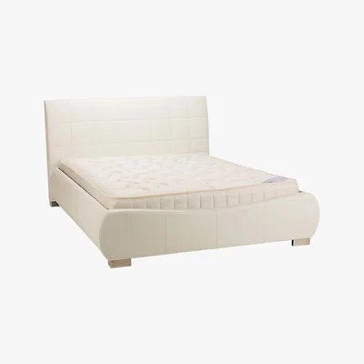 Dunelm Dorado White Faux Leather Bed Frame White