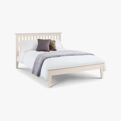 Dunelm Salerno White Wooden Bed Frame White