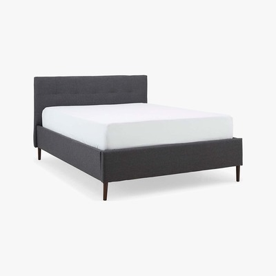 Dunelm Modern Upholstered Bed - Dark Grey Dark Grey