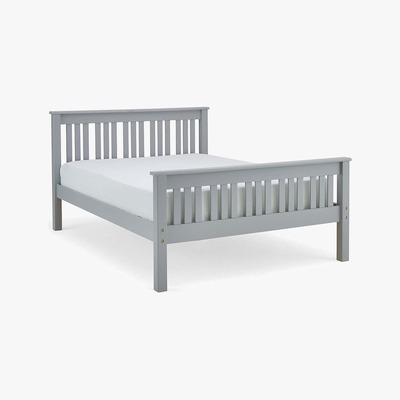 Dunelm Shaker Style Wooden Bed - Grey Grey