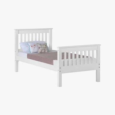 Dunelm Monaco High Foot End Bed Frame White