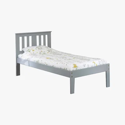 Dunelm Kingston Grey Pine Bed Frame Grey