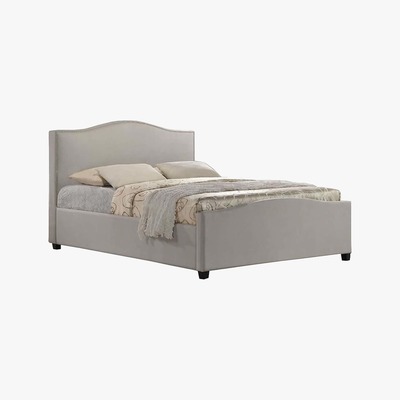 Dunelm Tuxford Upholstered Grey Bedstead Grey
