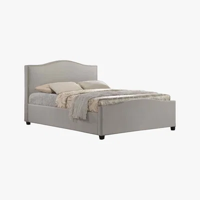 Dunelm Tuxford Upholstered Grey Bedstead Grey