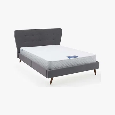 Dunelm Mid Century Upholstered Bed - Dark Grey Dark Grey