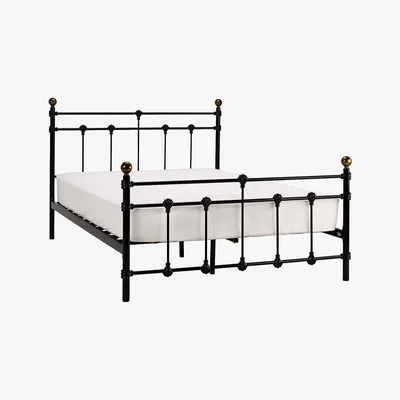 Dunelm Atlas Black Bedstead Black