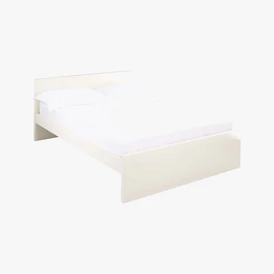 Dunelm Puro High Gloss Bed Frame Cream