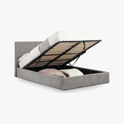Dunelm Shoreditch Fabric Bed Frame Grey