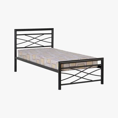 Dunelm Kelly Black Metal Bed Frame Black