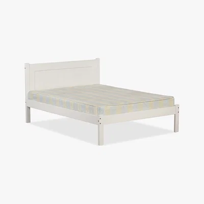 Dunelm Clifton White Wooden Bed Frame White