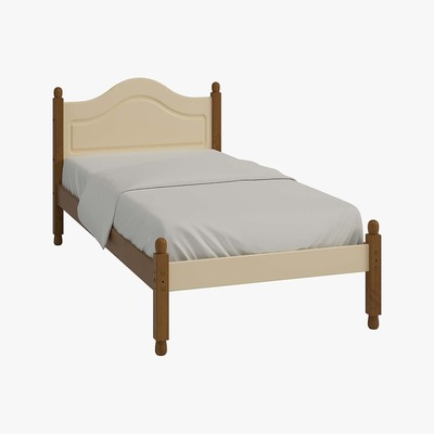 Dunelm Colburn Pine Bed Frame Grey