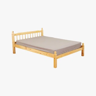 Dunelm Pamela Honey Oak Wooden Bed Frame Natural