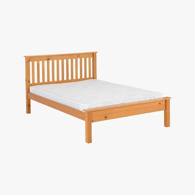 Dunelm Monaco Pine Low Foot End Bed Frame Pine