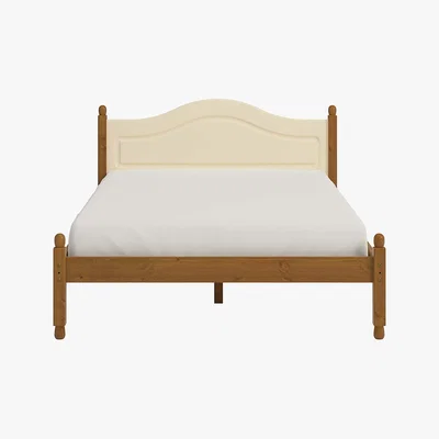 Dunelm Colburn Pine Bed Frame Grey