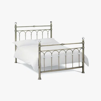 Dunelm Carrington Antique Brass Bedstead Bronze
