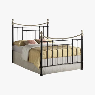 Dunelm Bronte Black Bed Frame Black