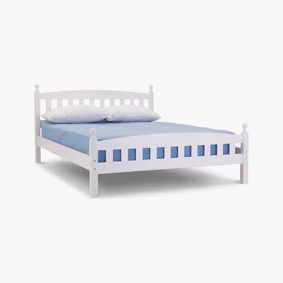 Dunelm Lucca White Bedstead White