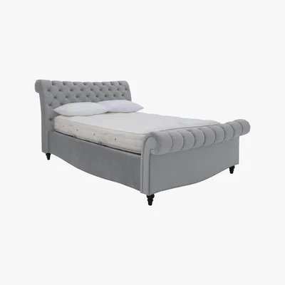 Furniture Village Aurora Side Lift Ottoman Bed Frame - King Size - Black