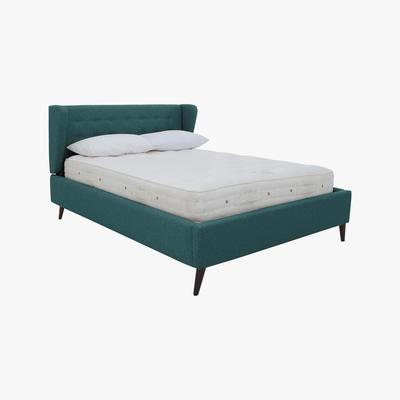 Furniture Village Bilbao Fabric Bed Frame - King Size - Teal