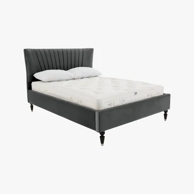 Furniture Village Narla Velvet Bed Frame - Small Double